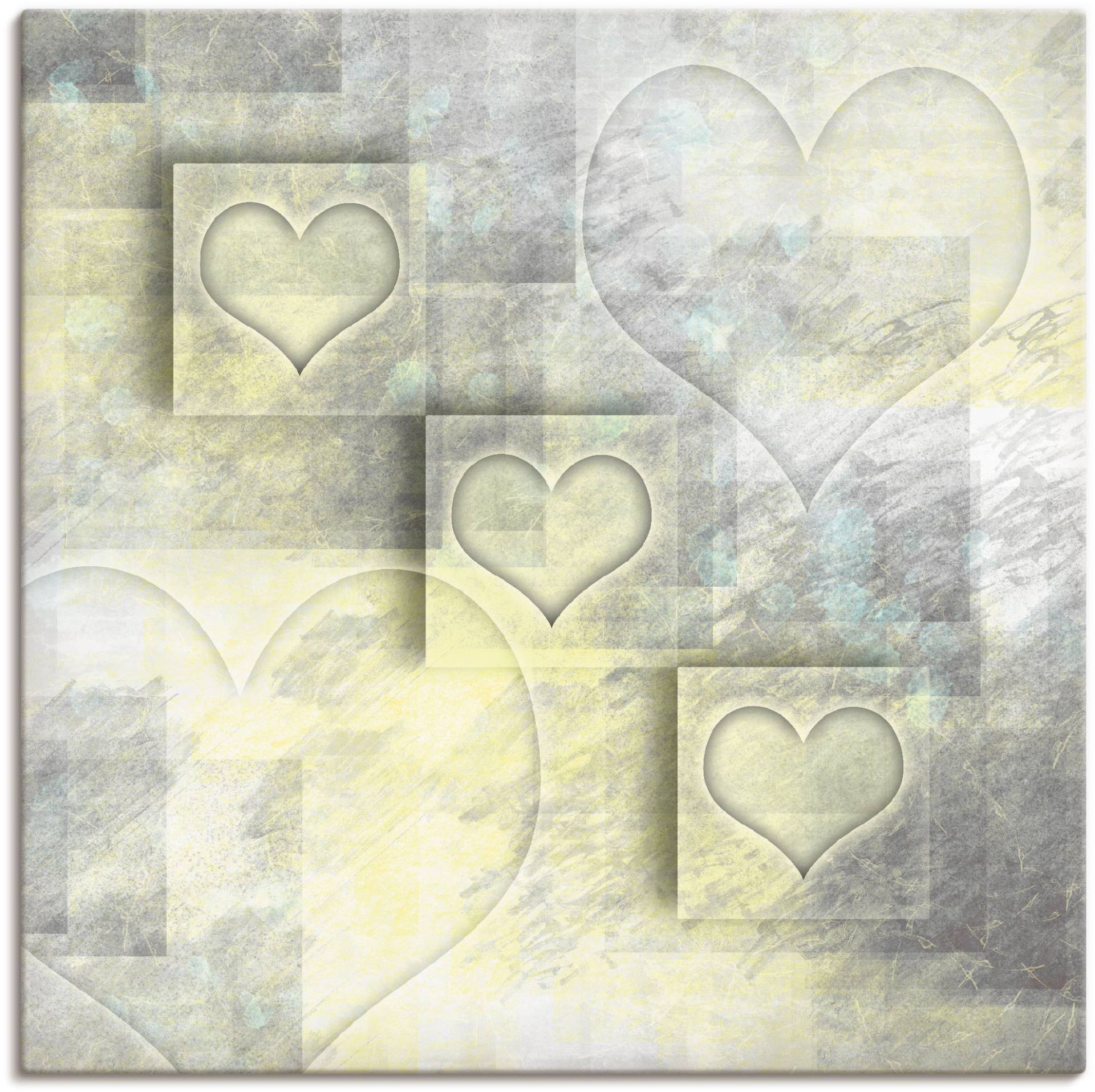 Artland Wandbild »Digitale-Kunst Herzen«, Herzen, (1 St.) von Artland