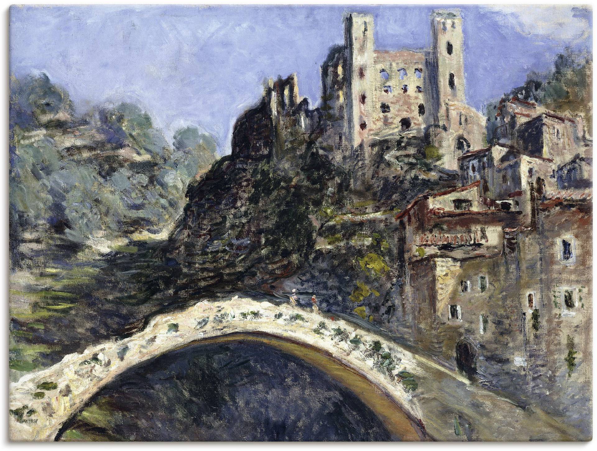 Artland Leinwandbild »Dolceacqua. 1884«, Italien, (1 St.) von Artland