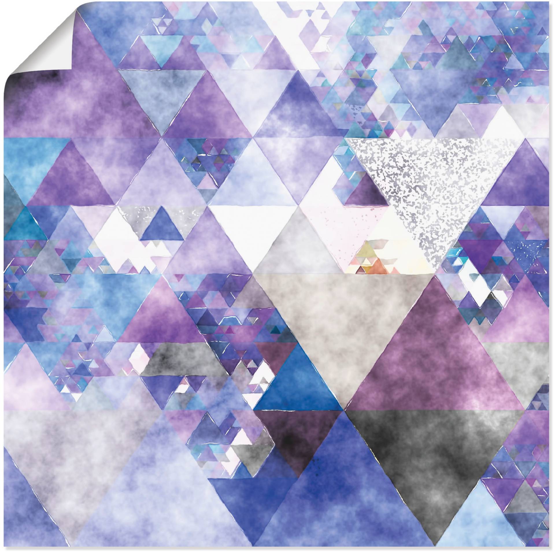 Artland Wandbild »Dreiecke«, Muster, (1 St.), als Leinwandbild, Poster in verschied. Grössen Artland Wandbild »Dreiecke«, Muster, (1 St.), als Leinwandbild, Poster in verschied. Grössen von Artland
