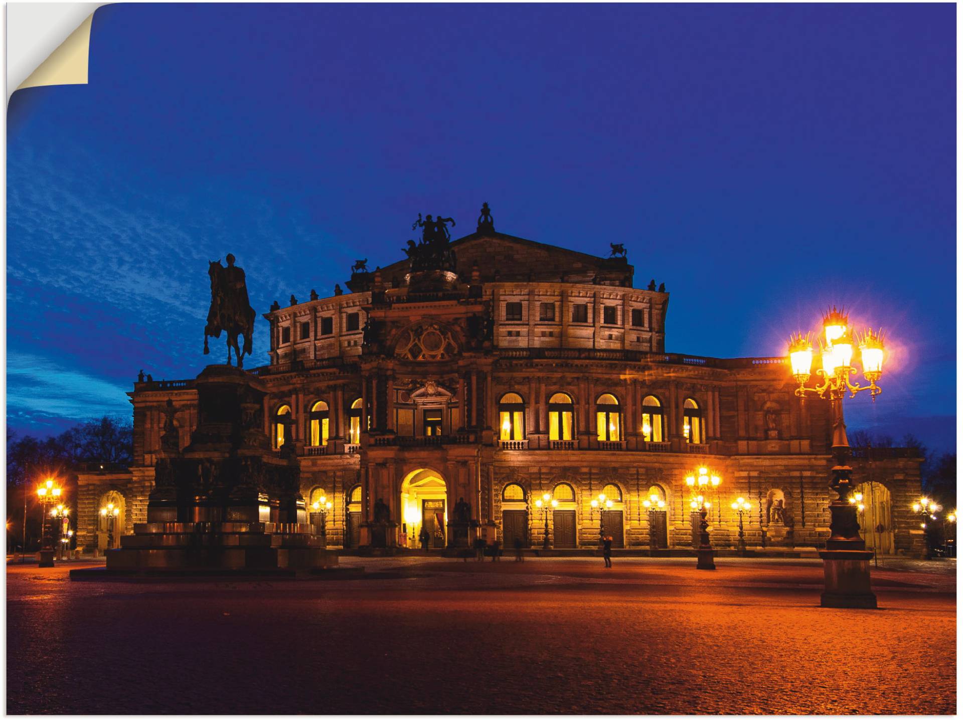 Artland Wandfolie »Dresden Semperoper, blaue Stunde«, Gebäude, (1 St.), selbstklebend Artland Wandfolie »Dresden Semperoper, blaue Stunde«, Gebäude, (1 St.), selbstklebend von Artland