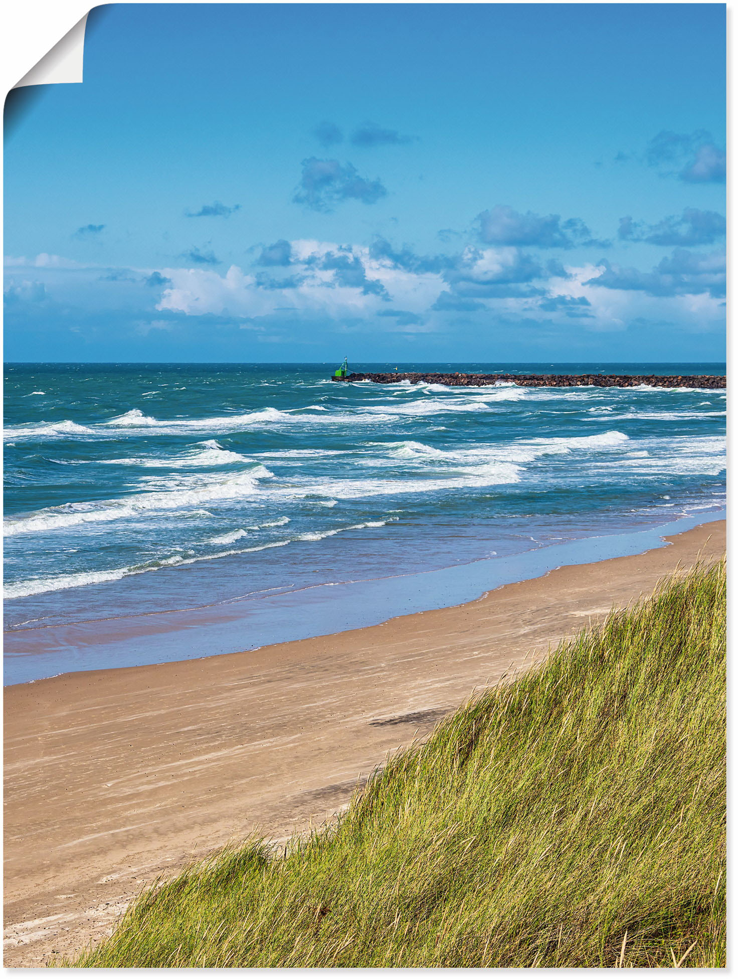Artland Poster »Düne und Strand bei Hirtshals Dänemark I«, Küstenbilder, (1 St.) von Artland