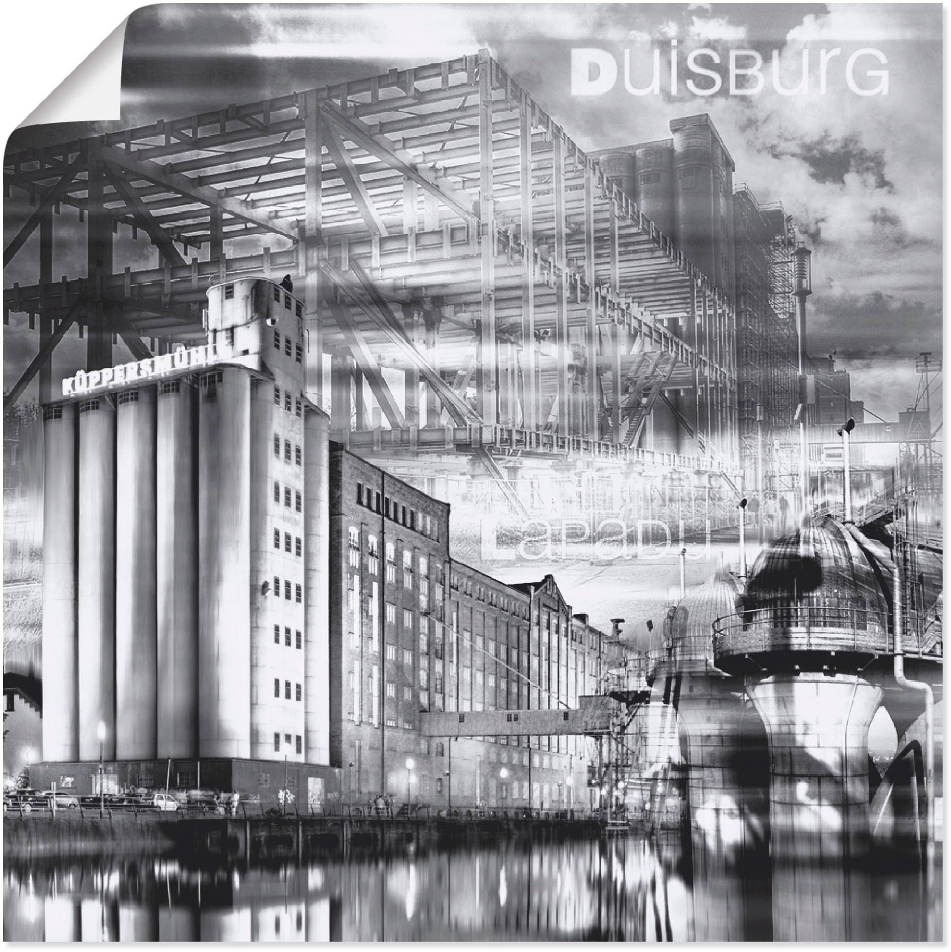 Artland Wandbild »Duisburg Skyline Collage III«, Deutschland, (1 St.) von Artland