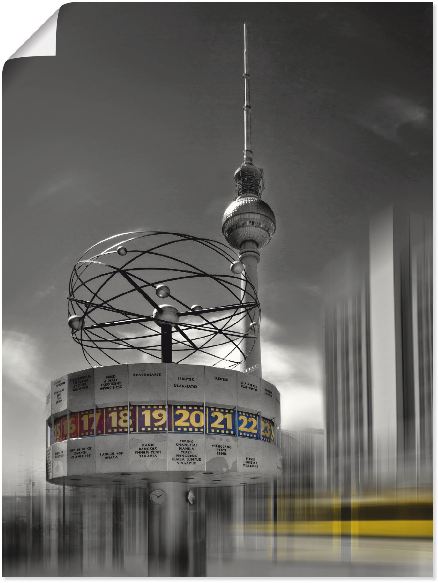 Artland Wandbild »Dynamische-Kunst Berlin Alexanderplatz«, Gebäude, (1 St.), als Leinwandbild, Poster in verschied. Grössen Artland Wandbild »Dynamische-Kunst Berlin Alexanderplatz«, Gebäude, (1 St.), als Leinwandbild, Poster in verschied. Grössen von Artland