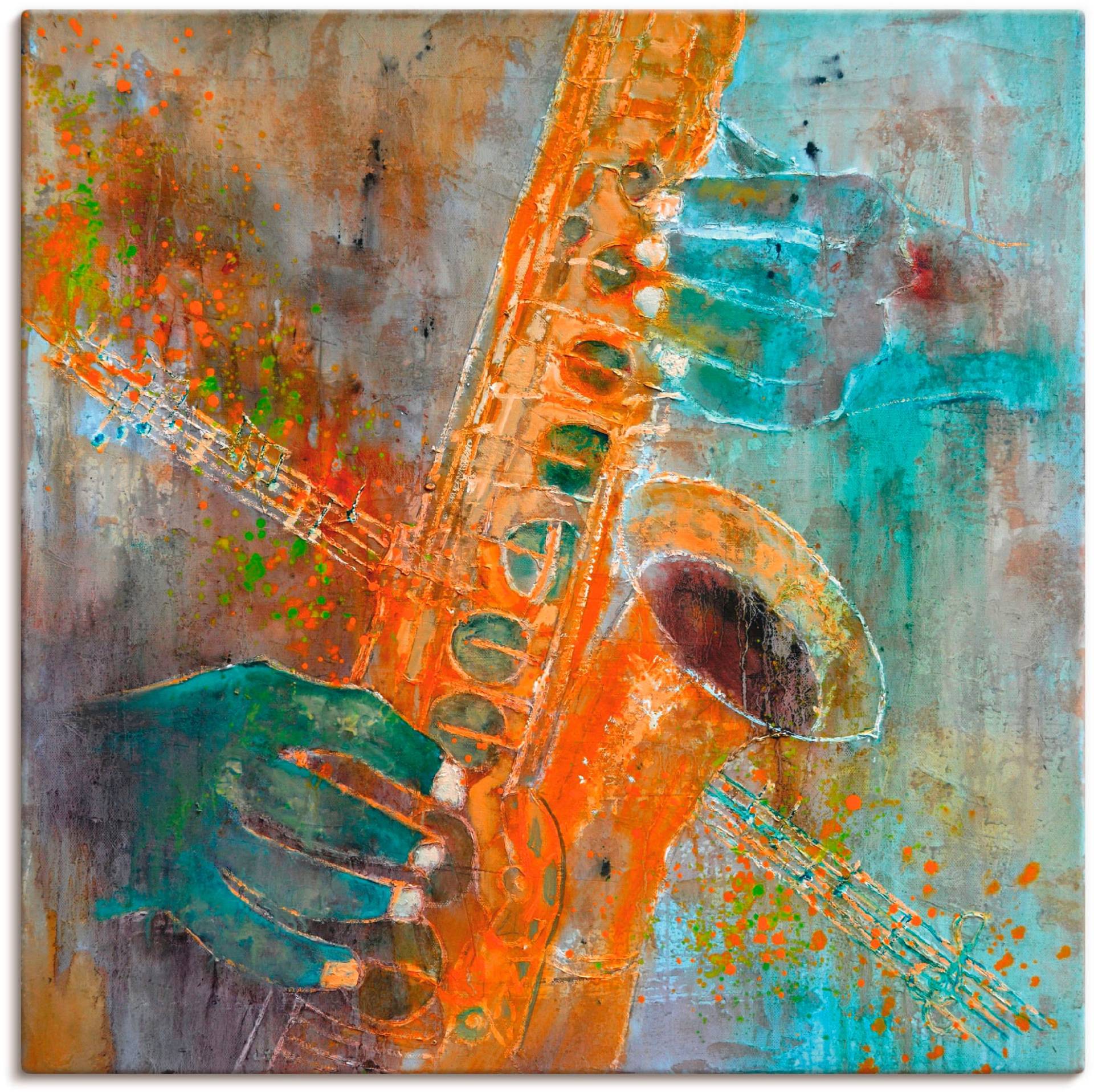 Artland Leinwandbild »Ein Saxofon«, Instrumente, (1 St.) von Artland