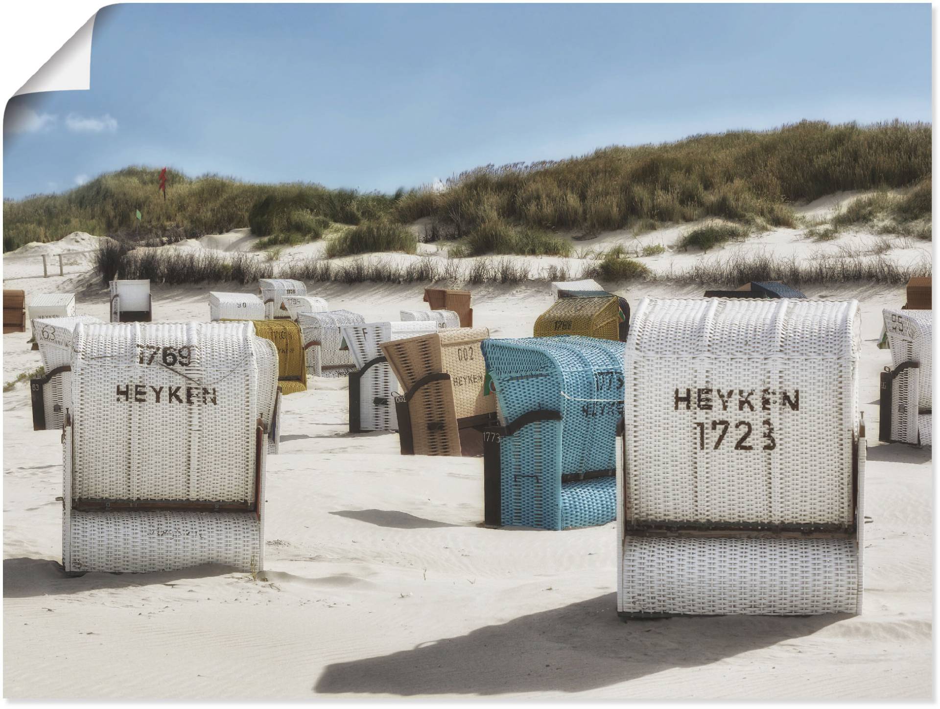 Artland Wandbild »Ein Tag am Meer«, Strand, (1 St.), als Leinwandbild, Poster, Wandaufkleber in verschied. Grössen von Artland