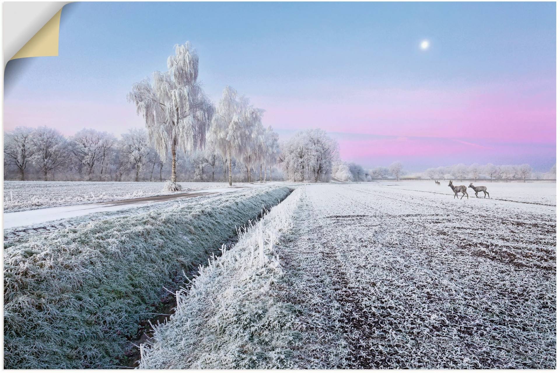 Artland Wandfolie »Ein kurzweiliges Wintermärchen«, Vier Jahreszeiten Bilder, (1 St.), selbstklebend von Artland