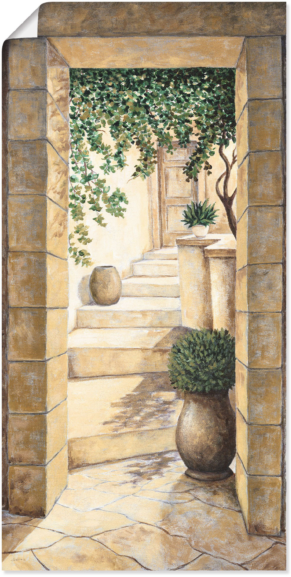 Artland Wandbild »Eingang - Fresco«, Fenster & Türen, (1 St.), als Alubild, Outdoorbild, Leinwandbild, Poster, Wandaufkleber Artland Wandbild »Eingang - Fresco«, Fenster & Türen, (1 St.), als Alubild, Outdoorbild, Leinwandbild, Poster, Wandaufkleber von Artland