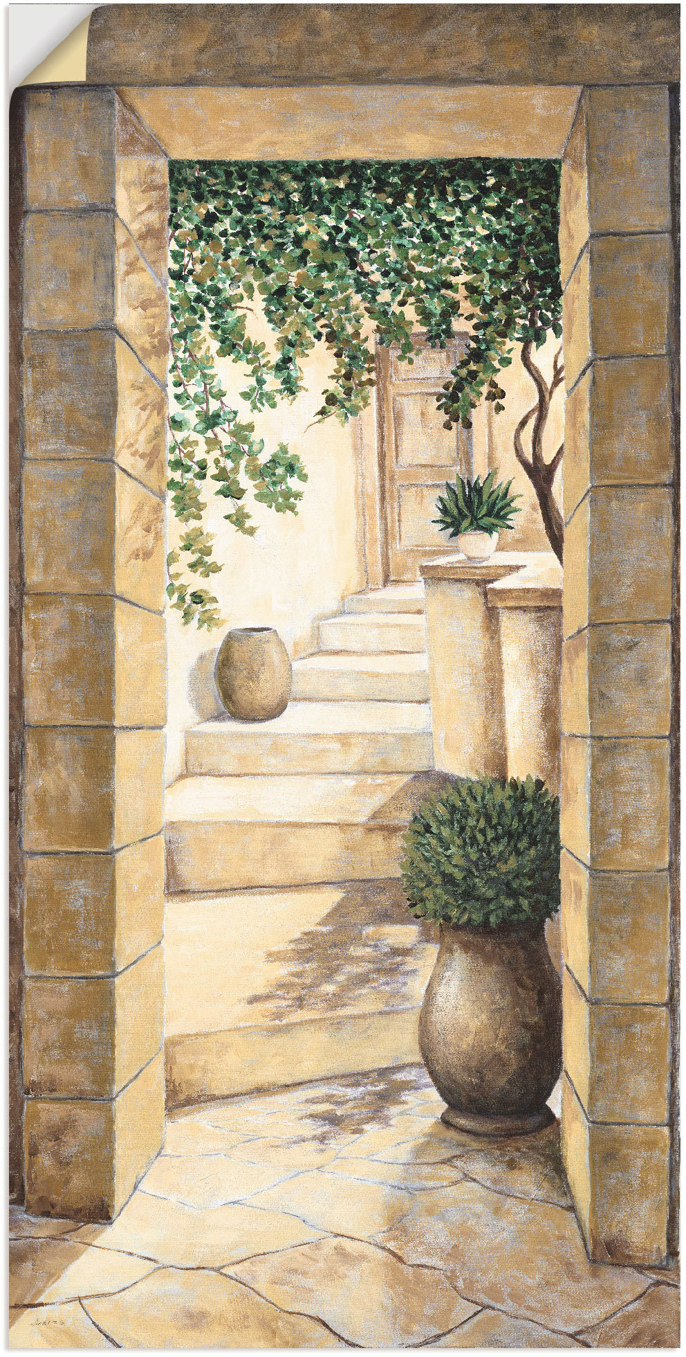 Artland Wandbild »Eingang - Fresco«, Fenster & Türen, (1 St.), als Alubild, Outdoorbild, Leinwandbild, Poster, Wandaufkleber Artland Wandbild »Eingang - Fresco«, Fenster & Türen, (1 St.), als Alubild, Outdoorbild, Leinwandbild, Poster, Wandaufkleber von Artland
