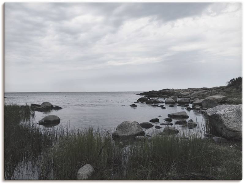 Artland Wandbild »Einsame Bucht am Meer«, Gewässer, (1 St.), als Leinwandbild, Wandaufkleber in verschied. Grössen von Artland