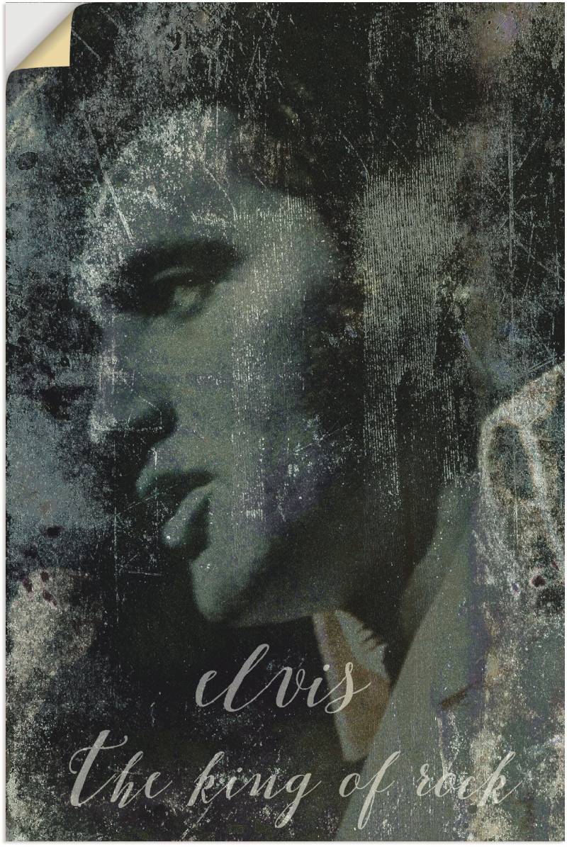 Artland Wandbild »Elvis the King«, Musiker, (1 St.), als Alubild, Outdoorbild, Leinwandbild, Poster, Wandaufkleber von Artland