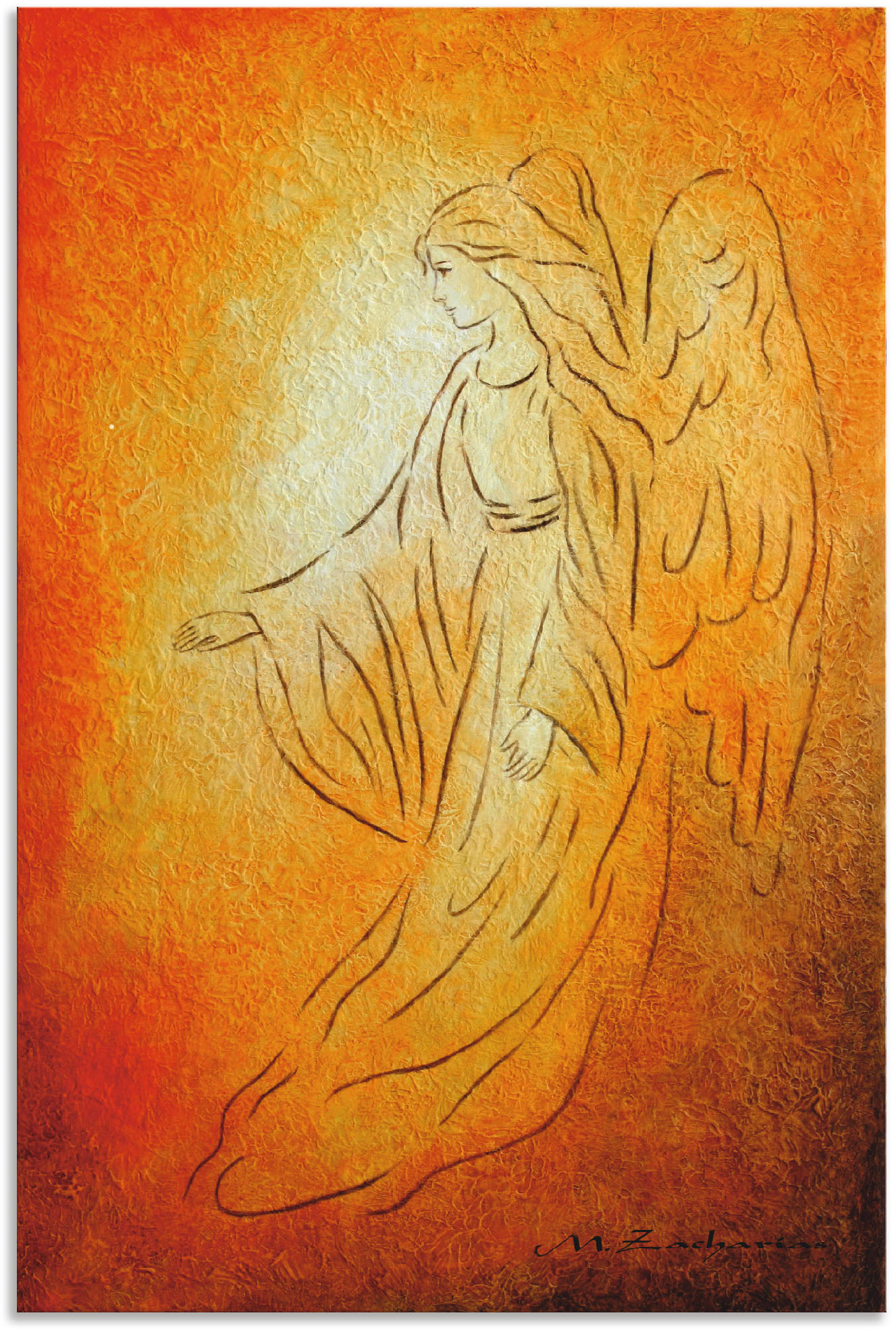 Artland Wandbild »Engel der Heilung - Engelkunst«, Religion, (1 St.), als Alubild, Outdoorbild, Leinwandbild, Poster, Wandaufkleber von Artland