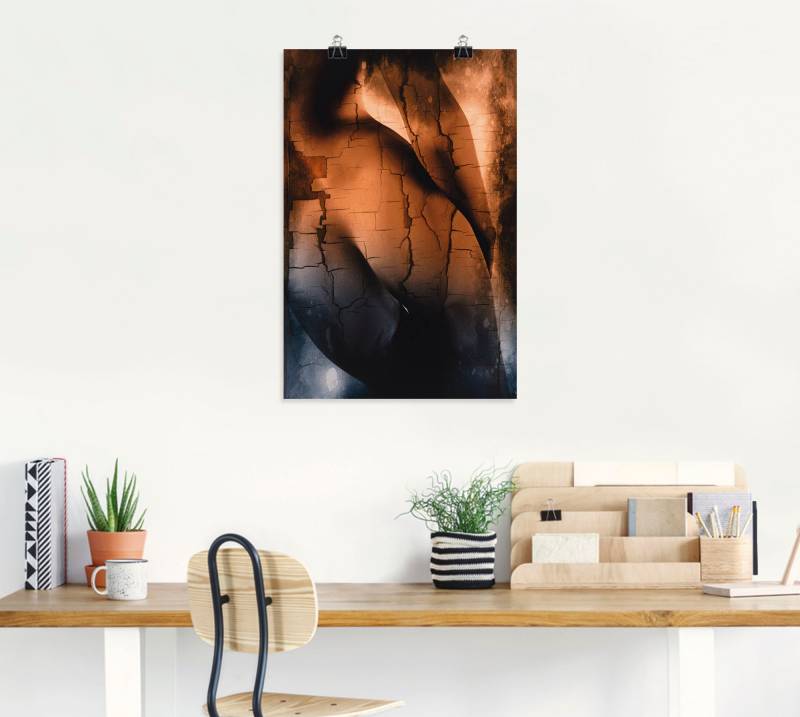 Artland Poster »Erotische Kurven«, Frau, (1 St.), als Alubild, Leinwandbild, Wandaufkleber oder Poster in versch. Grössen von Artland