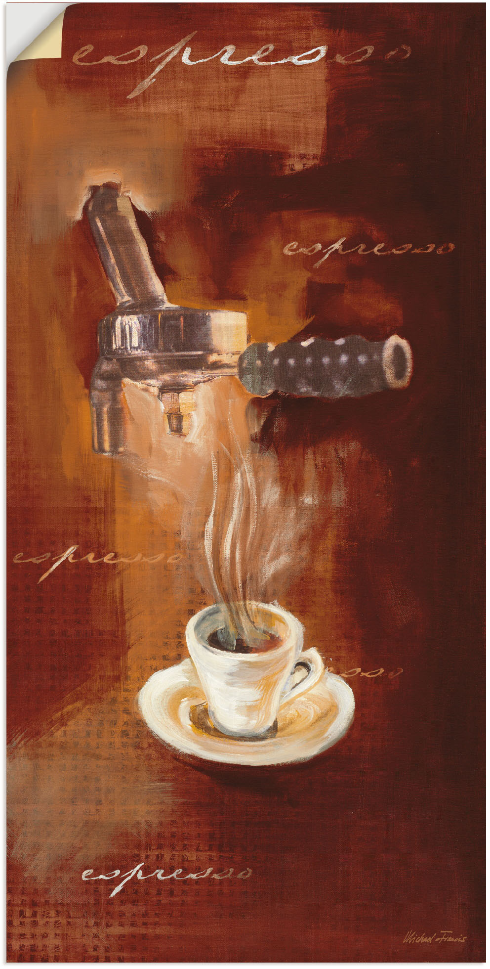 Artland Wandbild »Espresso I«, Getränke, (1 St.), als Alubild, Outdoorbild, Leinwandbild, Poster, Wandaufkleber Artland Wandbild »Espresso I«, Getränke, (1 St.), als Alubild, Outdoorbild, Leinwandbild, Poster, Wandaufkleber von Artland