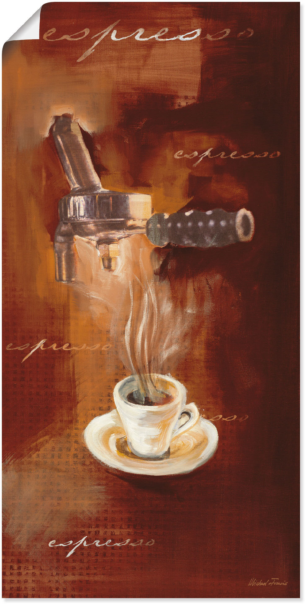 Artland Wandbild »Espresso I«, Getränke, (1 St.), als Alubild, Outdoorbild, Leinwandbild, Poster, Wandaufkleber Artland Wandbild »Espresso I«, Getränke, (1 St.), als Alubild, Outdoorbild, Leinwandbild, Poster, Wandaufkleber von Artland