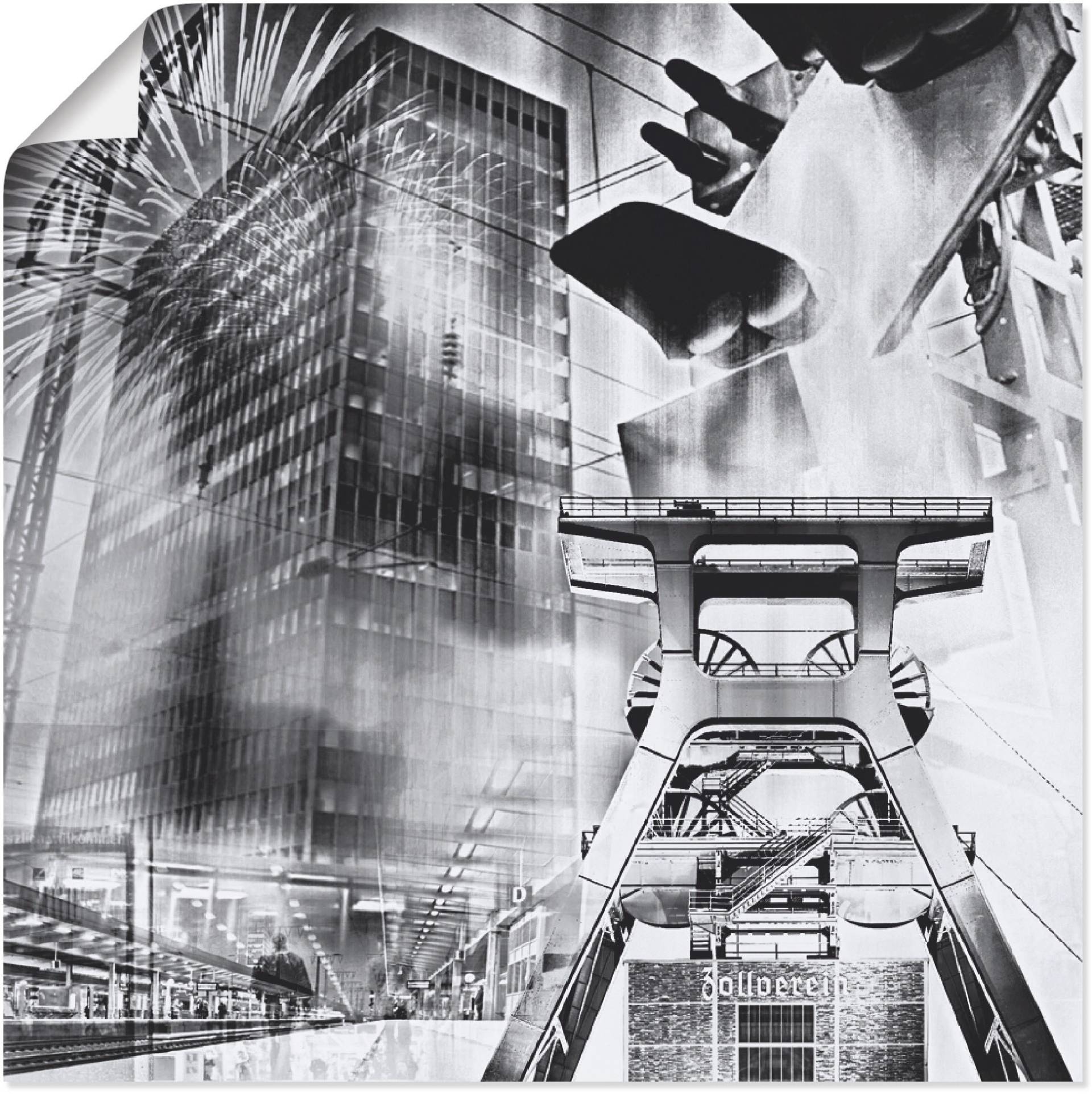 Artland Wandbild »Essen Skyline Abstrakte Collage«, Architektonische Elemente, (1 St.), als Leinwandbild, Poster, Wandaufkleber in verschied. Grössen Artland Wandbild »Essen Skyline Abstrakte Collage«, Architektonische Elemente, (1 St.), als Leinwandbild, Poster, Wandaufkleber in verschied. Grössen von Artland
