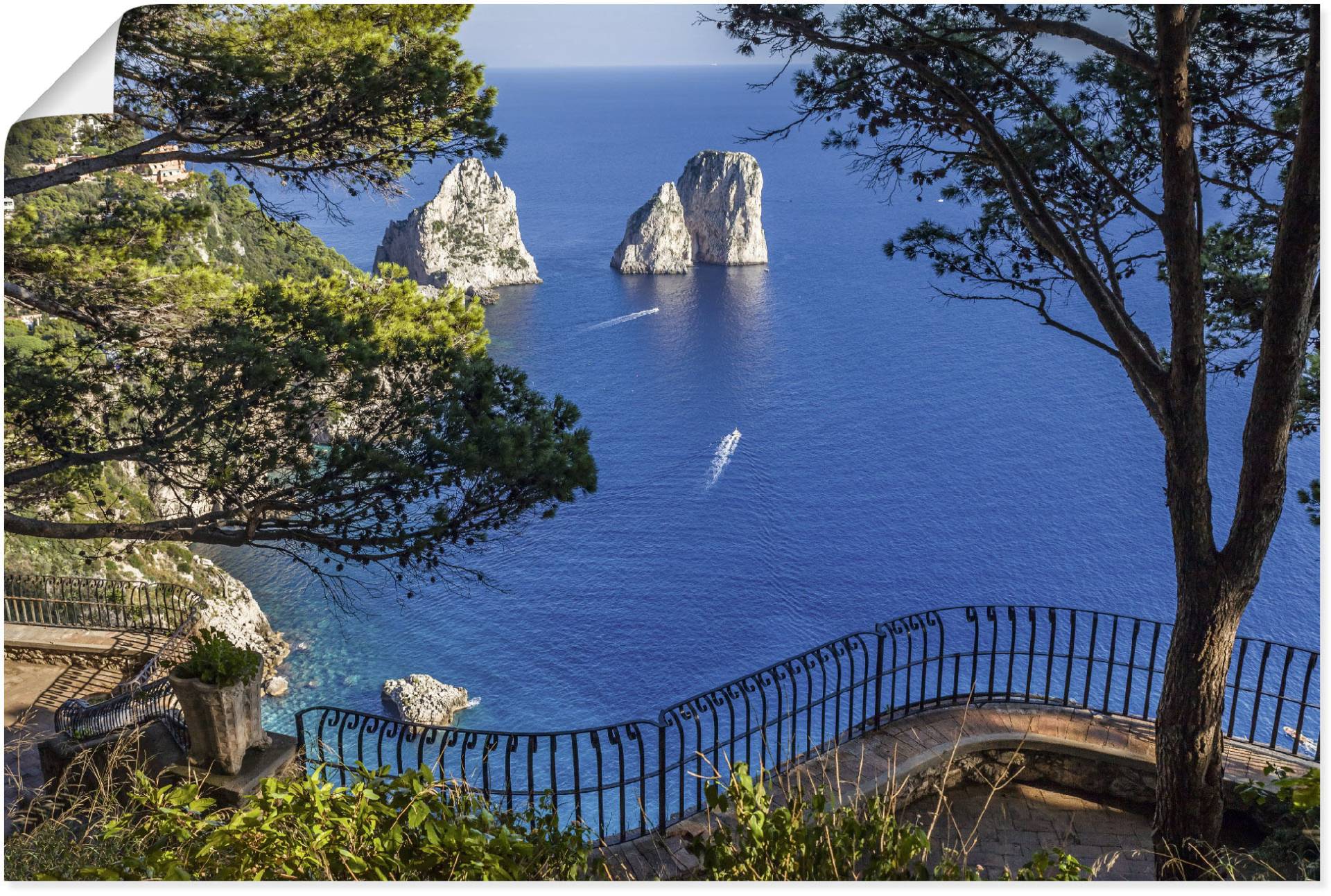 Artland Wandbild »Faraglione-Felsen auf Capri, Italien«, Meer Bilder, (1 St.) von Artland