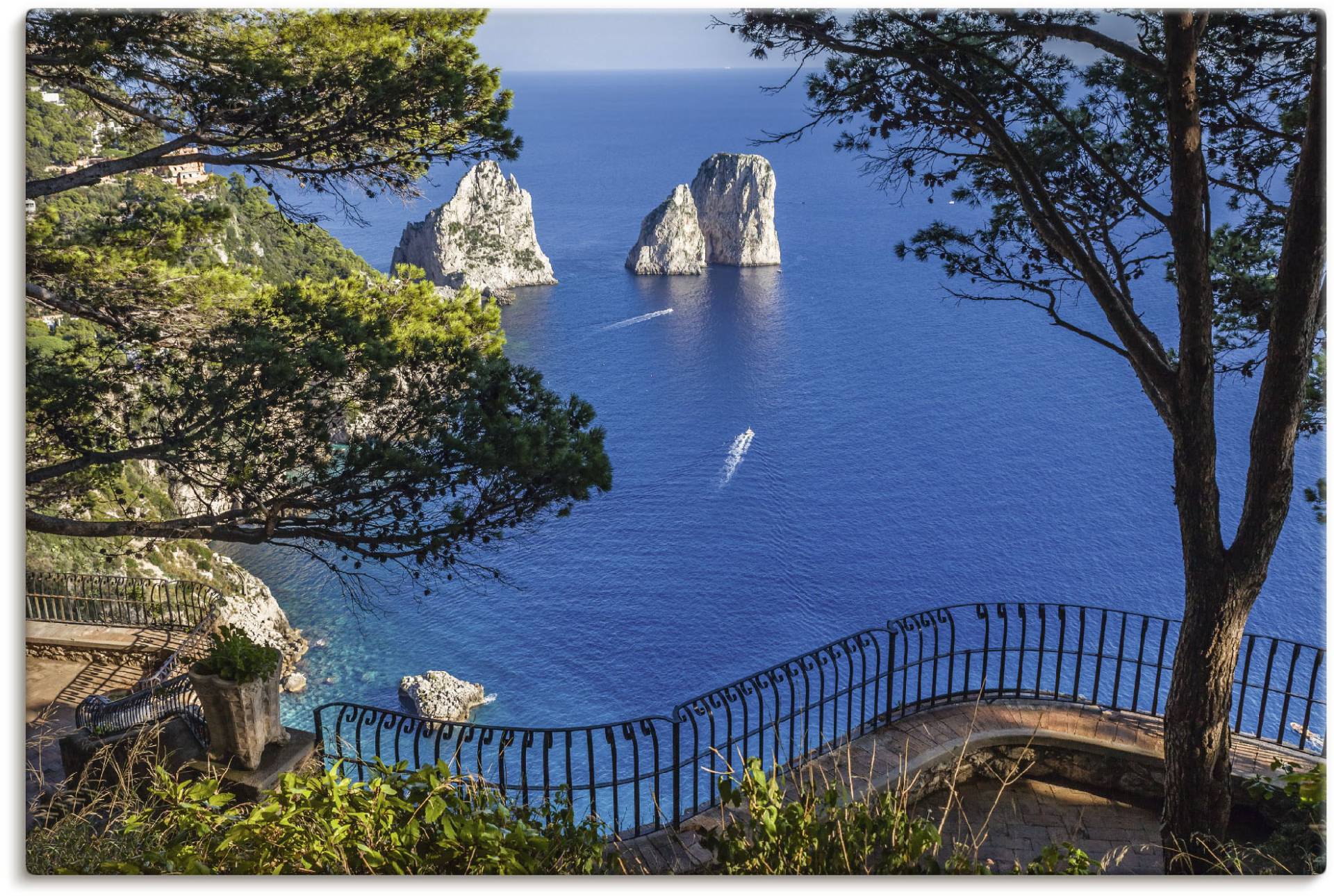 Artland Wandbild »Faraglione-Felsen auf Capri, Italien«, Meer Bilder, (1 St.), als Alubild, Outdoorbild, Leinwandbild, Poster, Wandaufkleber von Artland