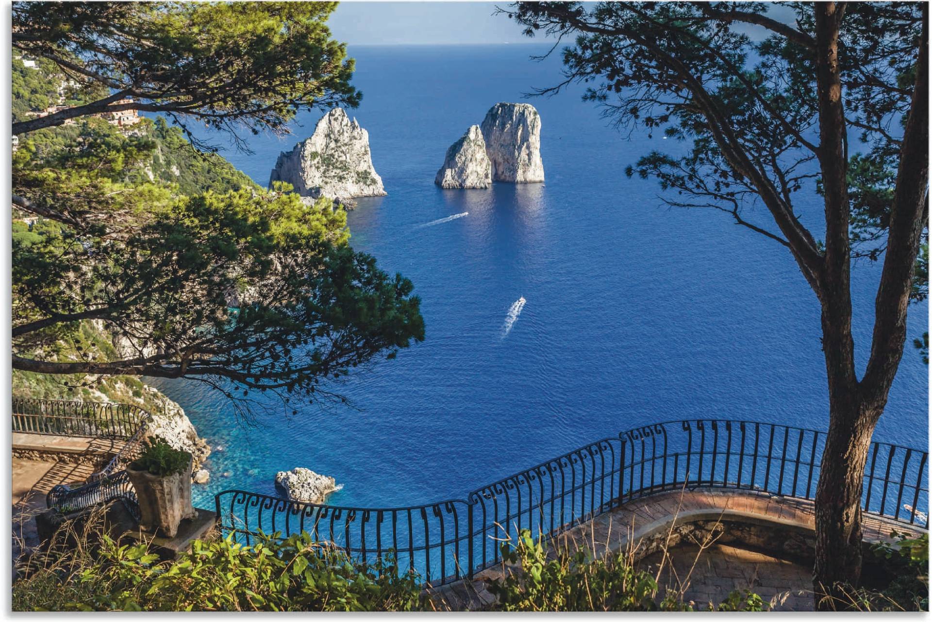Artland Wandbild »Faraglione-Felsen auf Capri, Italien«, Meer Bilder, (1 St.) von Artland