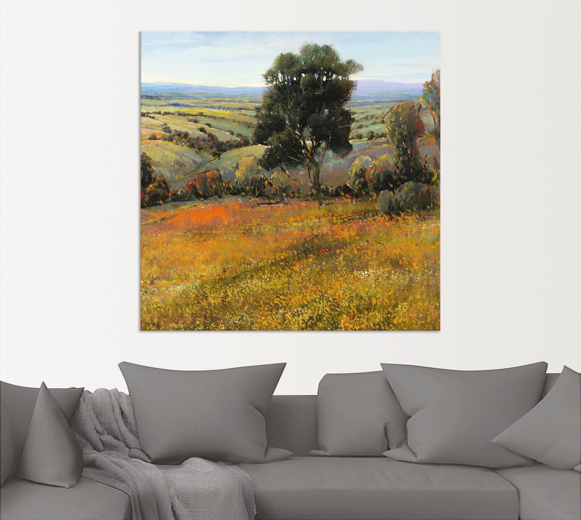 Artland Wandbild »Feld im Sommer«, Felder, (1 St.), als Alubild, Leinwandbild, Wandaufkleber oder Poster in versch. Grössen von Artland