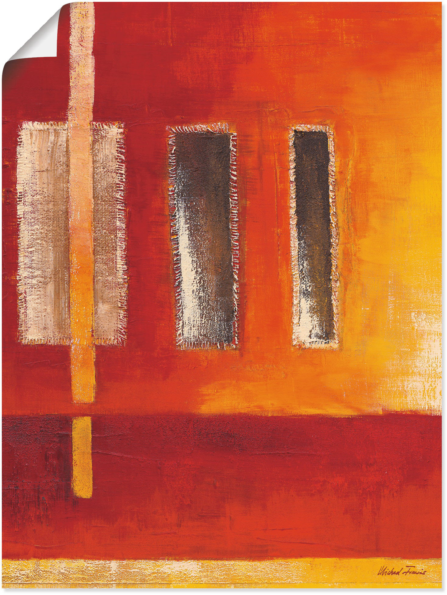 Artland Wandbild »Felder I - Abstrakt«, Muster, (1 St.), als Leinwandbild, Poster in verschied. Grössen Artland Wandbild »Felder I - Abstrakt«, Muster, (1 St.), als Leinwandbild, Poster in verschied. Grössen von Artland