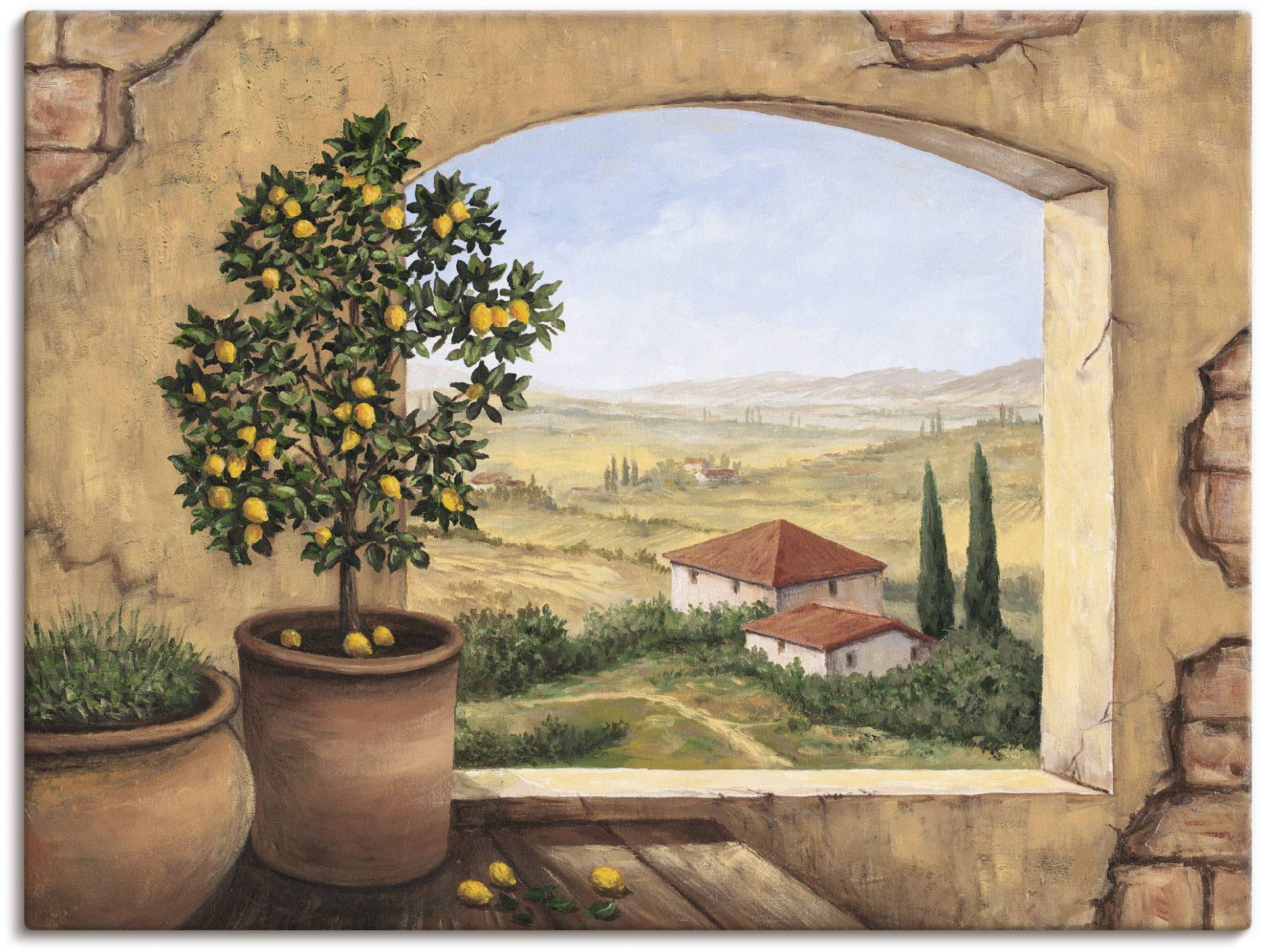 Artland Wandbild »Fenster in der Toskana«, Fensterblick, (1 St.), als Alubild, Outdoorbild, Leinwandbild, Poster, Wandaufkleber Artland Wandbild »Fenster in der Toskana«, Fensterblick, (1 St.), als Alubild, Outdoorbild, Leinwandbild, Poster, Wandaufkleber von Artland