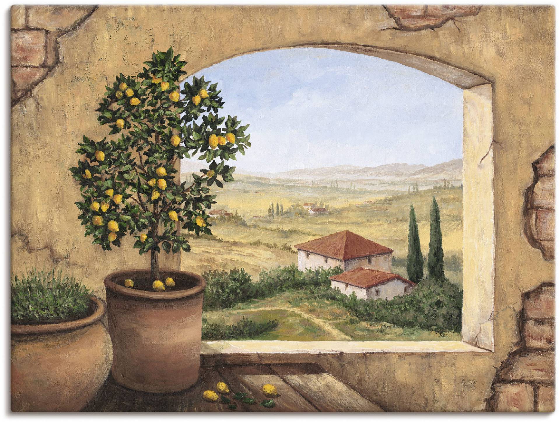 Artland Wandbild »Fenster in der Toskana«, Fensterblick, (1 St.) von Artland
