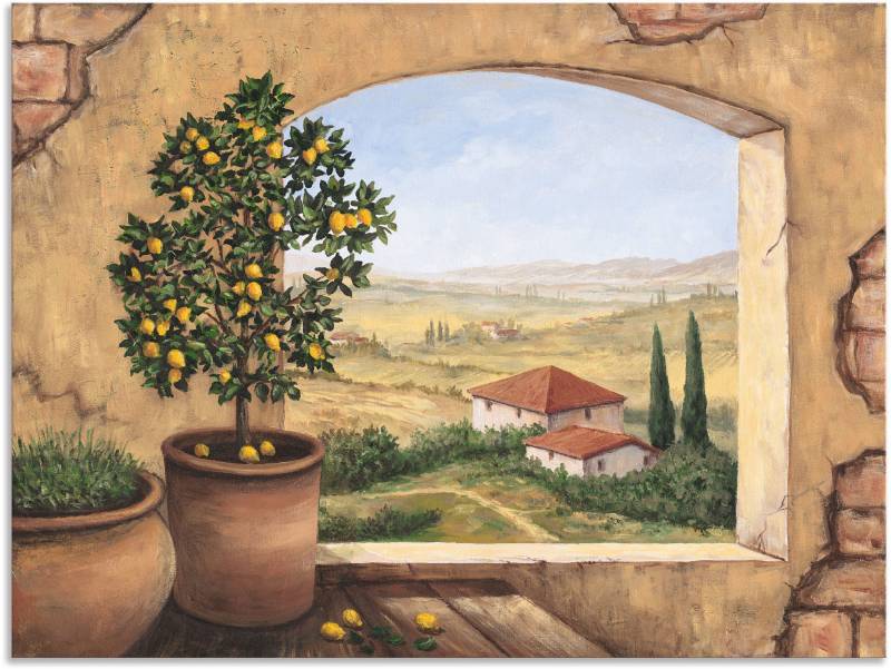 Artland Wandbild »Fenster in der Toskana«, Fensterblick, (1 St.) von Artland
