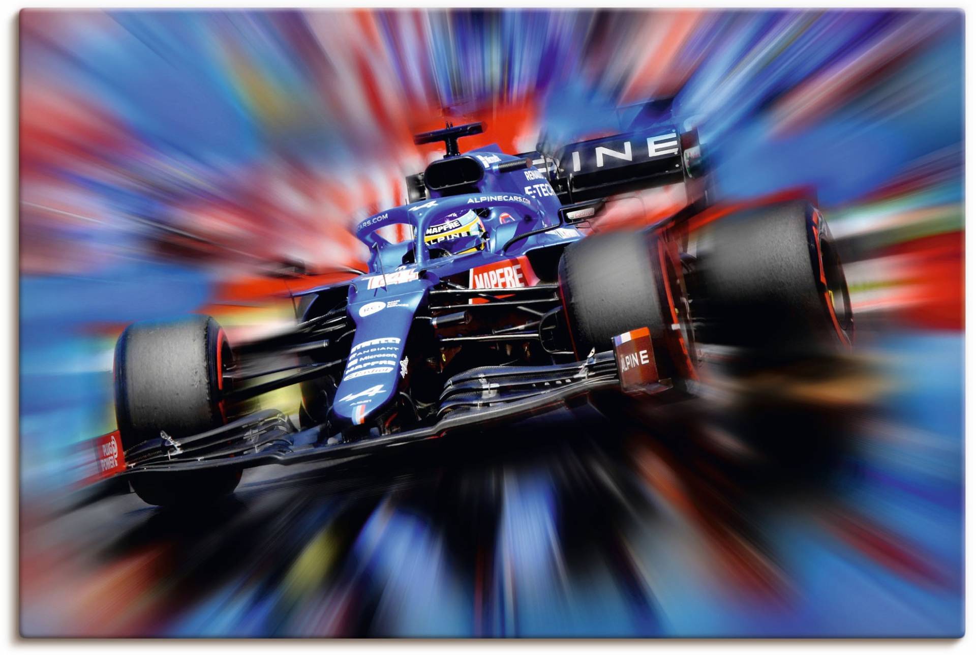 Artland Wandbild »Fernando Alonso - Spanien«, Auto, (1 St.) von Artland