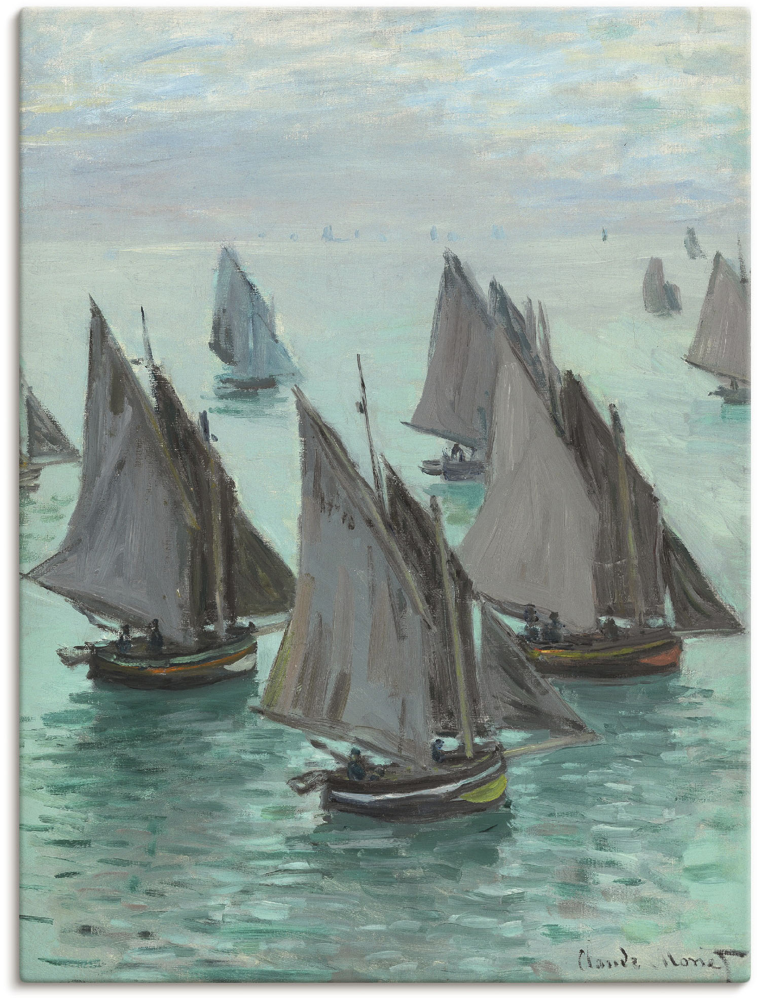 Artland Wandbild »Fischerboote bei ruhigem Wetter«, Boote & Schiffe, (1 St.), als Leinwandbild, Poster in verschied. Grössen von Artland
