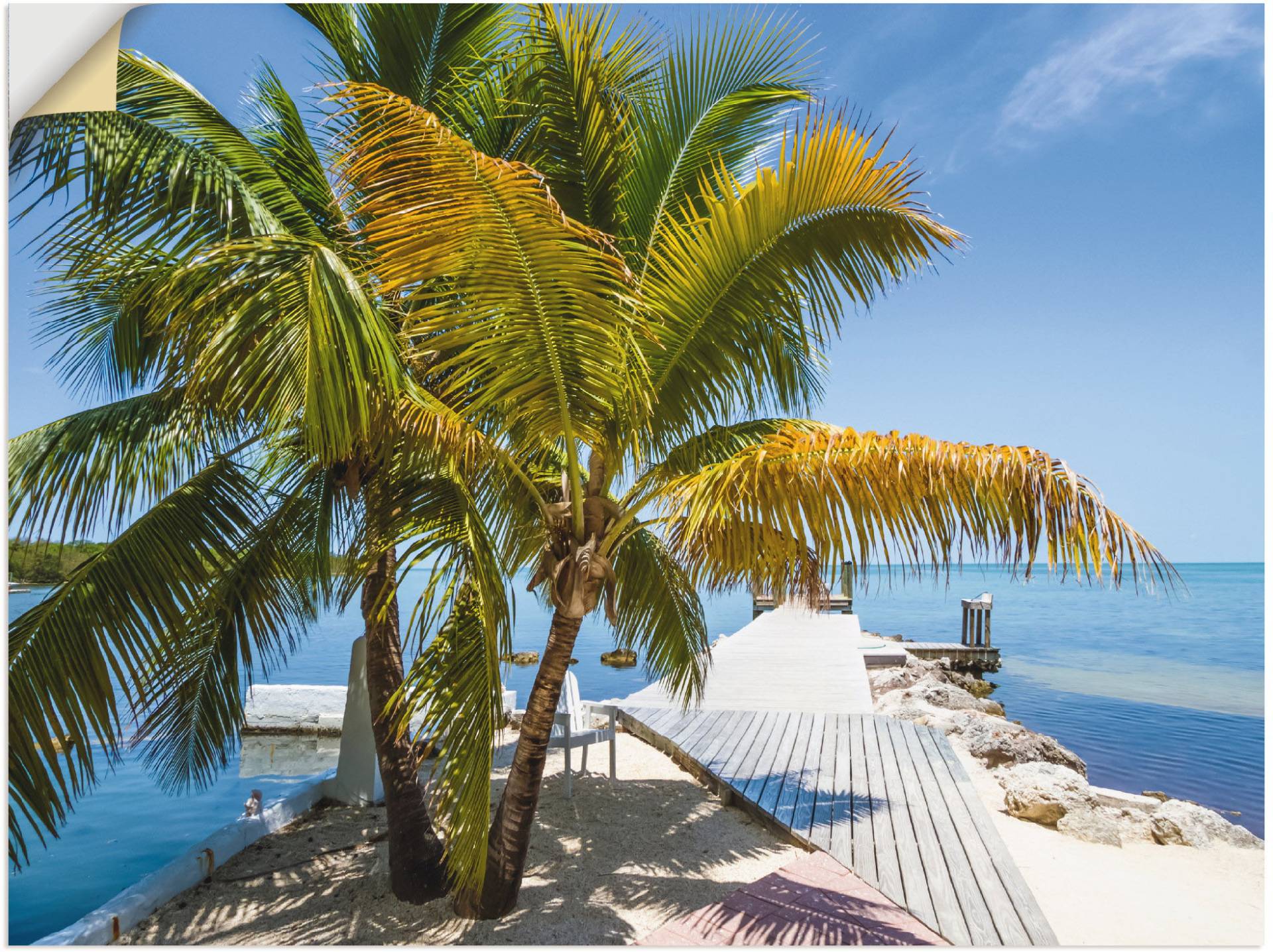 Artland Wandbild »Florida Keys Himmlischer Blick«, Strand, (1 St.) von Artland