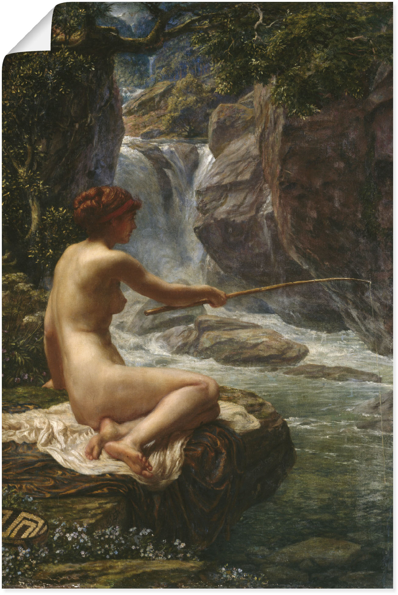 Artland Kunstdruck »Flussnymphe, 1914.«, Bilder von Frauen, (1 St.) von Artland