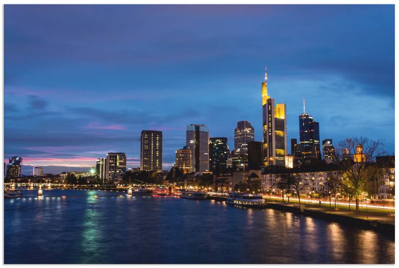 Artland Alu-Dibond-Druck »Frankfurt Skyline«, Deutschland, (1 St.) von Artland