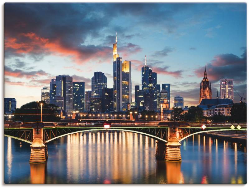 Artland Wandbild »Frankfurt am Main Skyline II«, Deutschland, (1 St.) von Artland