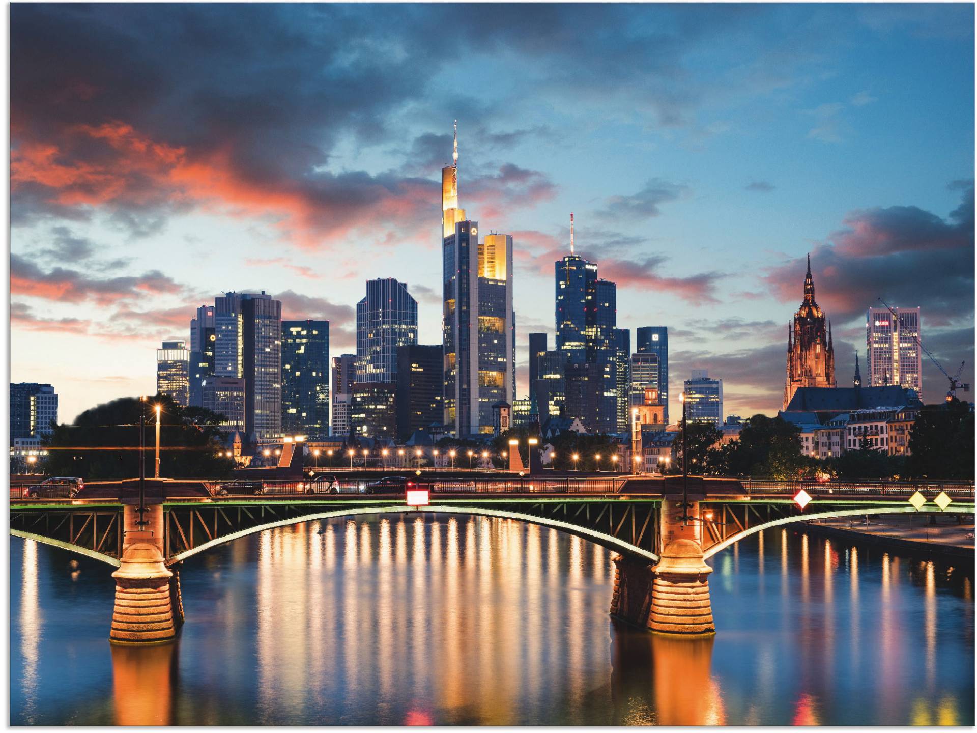 Artland Wandbild »Frankfurt am Main Skyline II«, Deutschland, (1 St.) von Artland