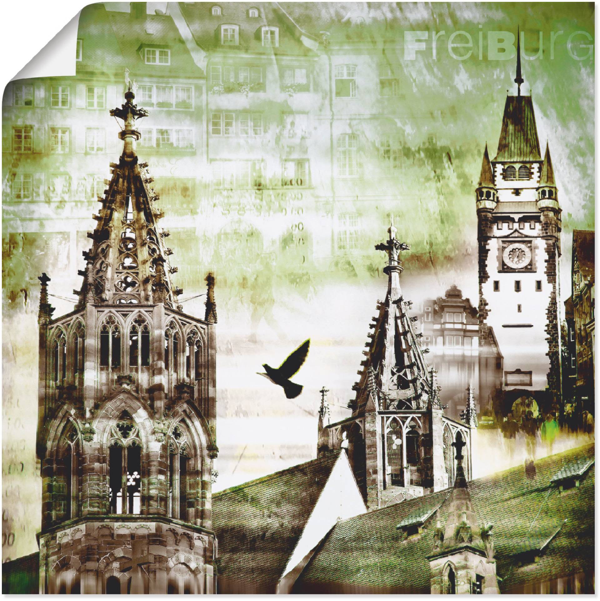 Artland Poster »Freiburg Skyline Abstrakte Collage«, Architektonische Elemente, (1 St.), als Leinwandbild, Wandaufkleber oder Poster in versch. Grössen Artland Poster »Freiburg Skyline Abstrakte Collage«, Architektonische Elemente, (1 St.), als Leinwandbild, Wandaufkleber oder Poster in versch. Grössen von Artland