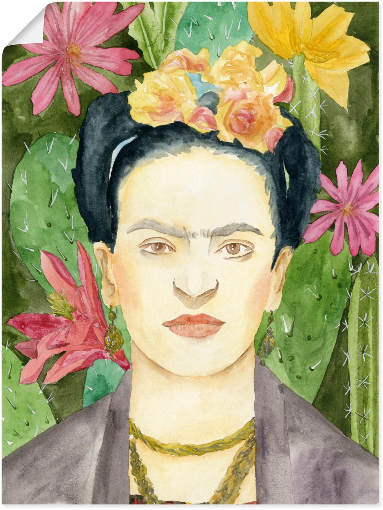 Artland Wandbild »Frida Kahlo I«, Bilder von Frauen, (1 St.), als Leinwandbild, Poster in verschied. Grössen von Artland