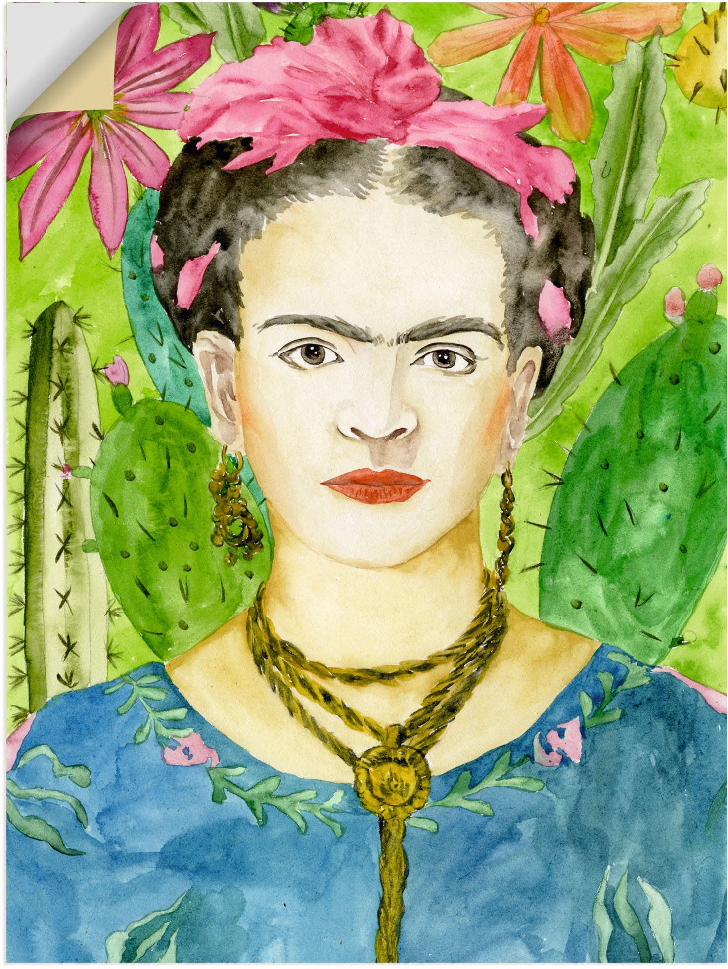 Artland Wandbild »Frida Kahlo II«, Bilder von Frauen, (1 St.) von Artland