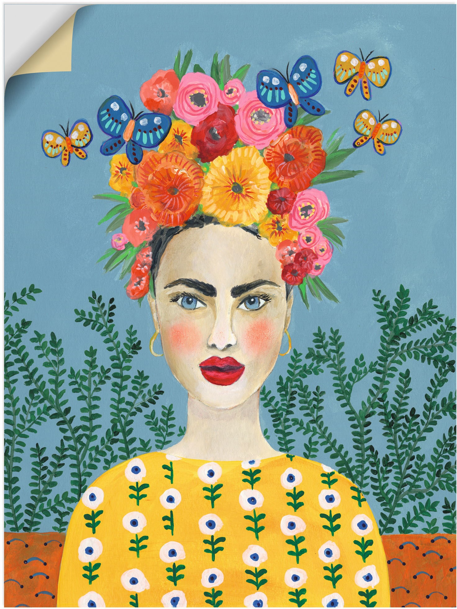 Artland Wandbild »Frida-Kopfschmuck I«, Bilder von Frauen, (1 St.) von Artland