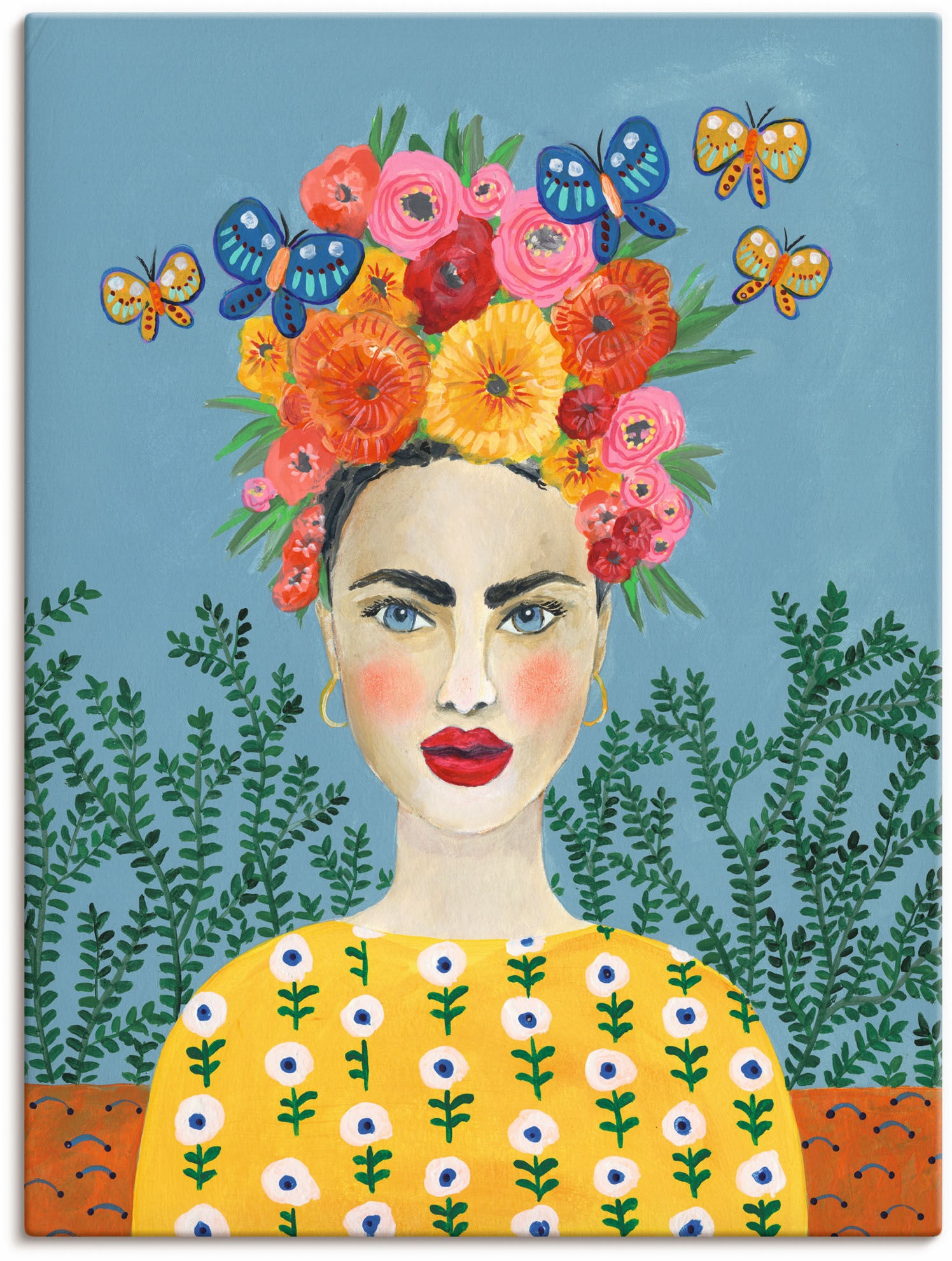 Artland Wandbild »Frida-Kopfschmuck I«, Bilder von Frauen, (1 St.) von Artland