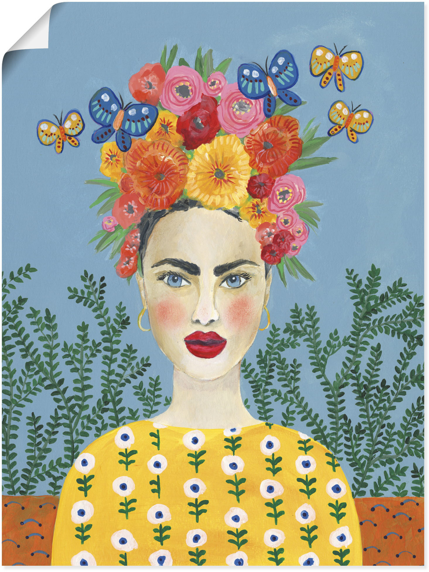 Artland Wandbild »Frida-Kopfschmuck I«, Bilder von Frauen, (1 St.) von Artland