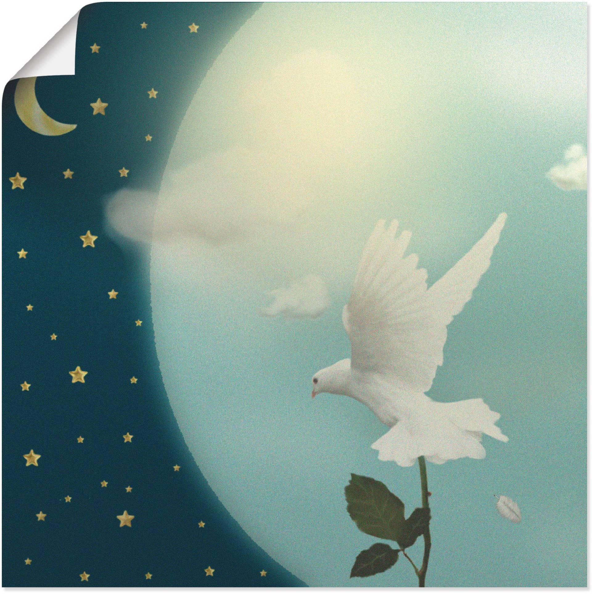 Artland Poster »Friedenstaube«, Vögel, (1 St.) von Artland