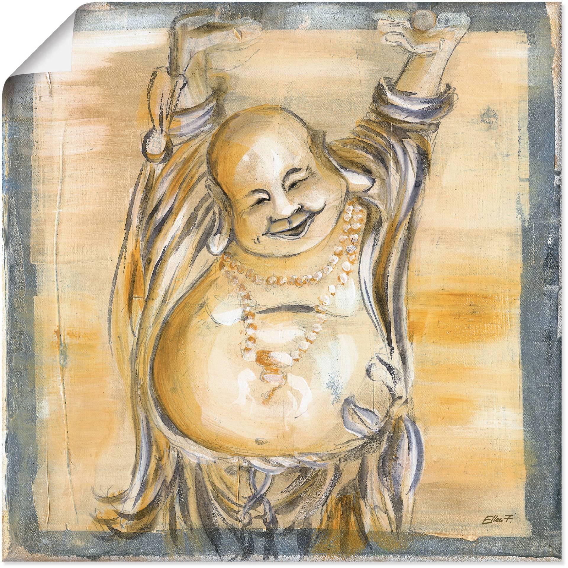 Artland Wandbild »Fröhlicher Buddha II«, Religion, (1 St.), als Alubild, Outdoorbild, Leinwandbild, Poster, Wandaufkleber Artland Wandbild »Fröhlicher Buddha II«, Religion, (1 St.), als Alubild, Outdoorbild, Leinwandbild, Poster, Wandaufkleber von Artland