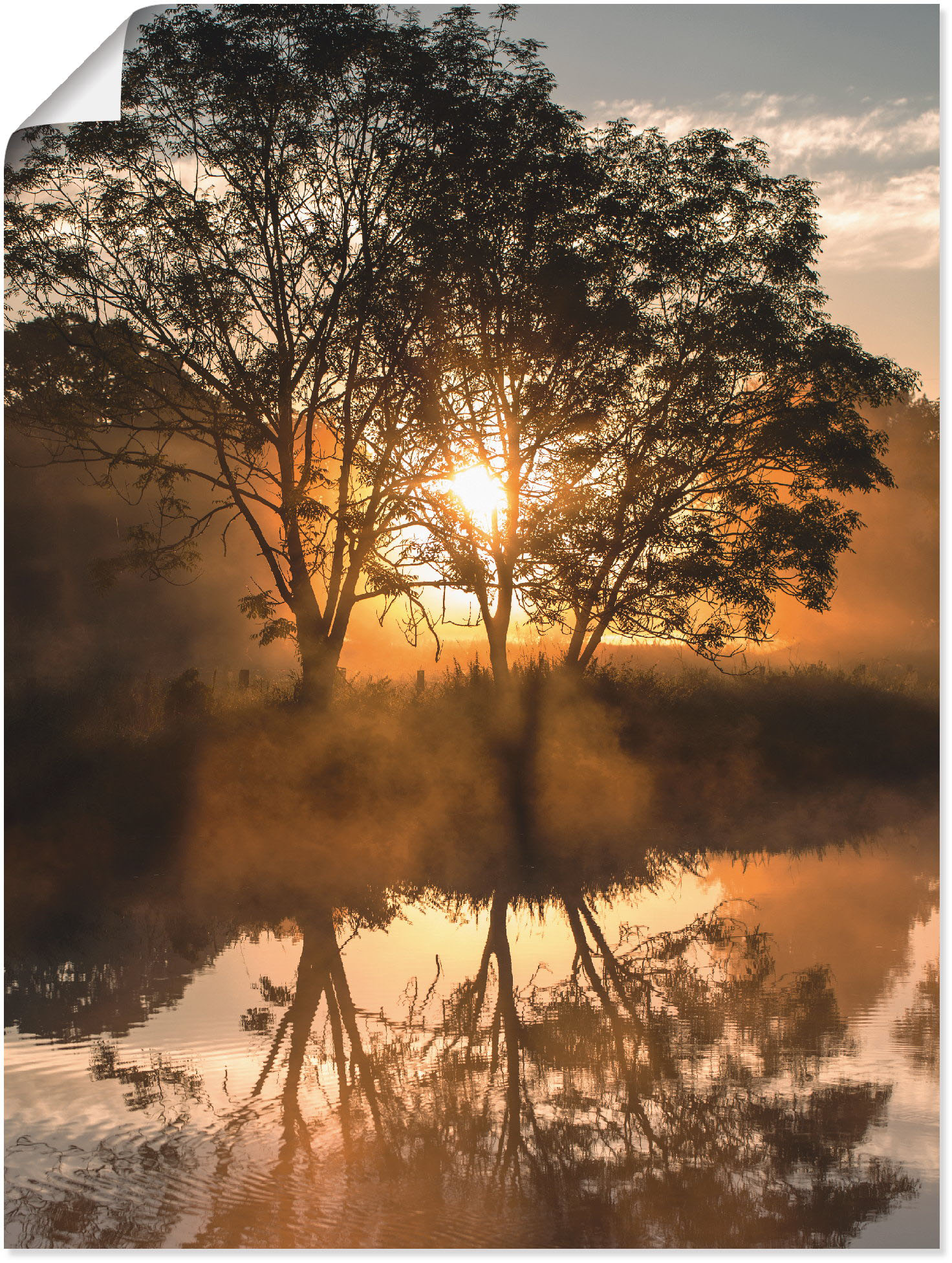 Artland Poster »Früh morgens, wenn der Tag erwacht«, Gewässer, (1 St.) von Artland