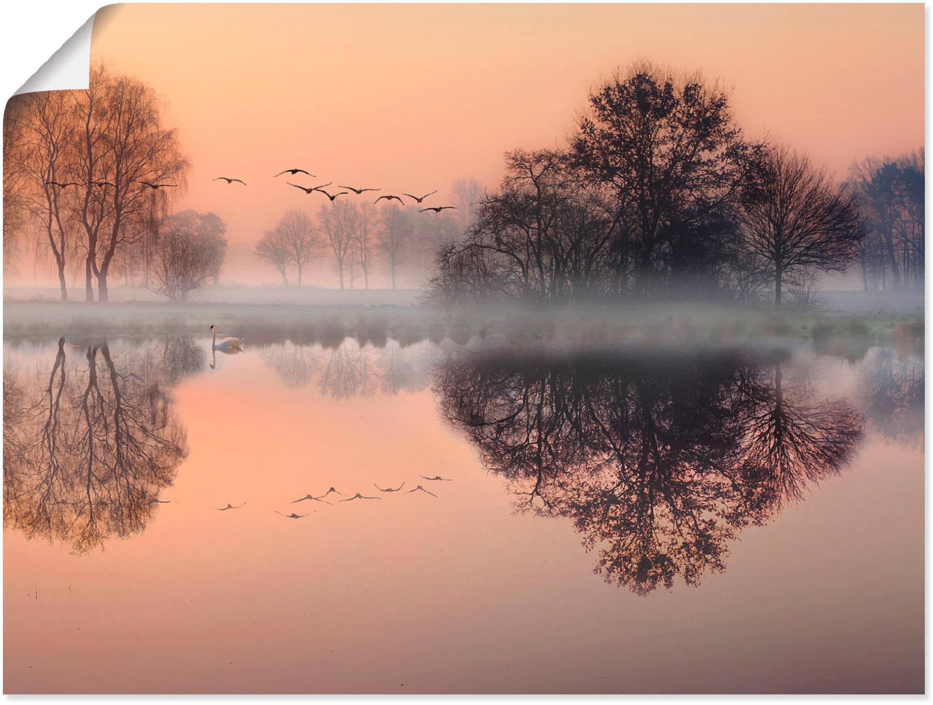 Artland Wandbild »Früh morgens am See....«, Gewässer, (1 St.) von Artland