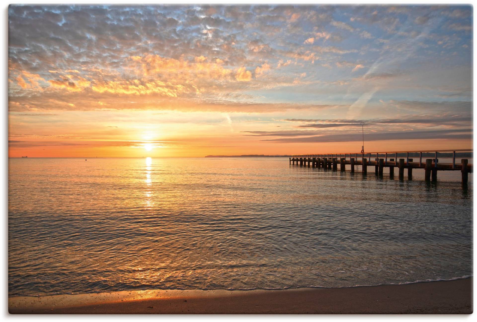 Artland Wandbild »Früh morgens an der Ostsee«, Bilder vom Sonnenuntergang & -aufgang, (1 St.) von Artland