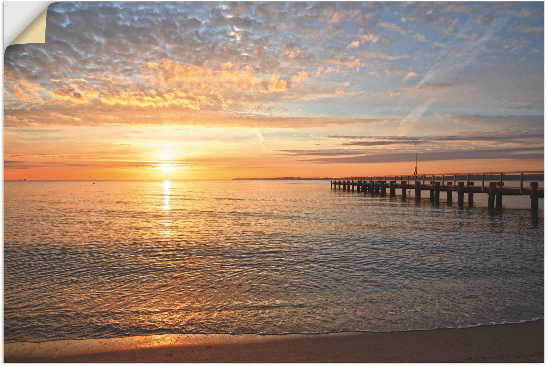 Artland Wandbild »Früh morgens an der Ostsee«, Bilder vom Sonnenuntergang & -aufgang, (1 St.) von Artland