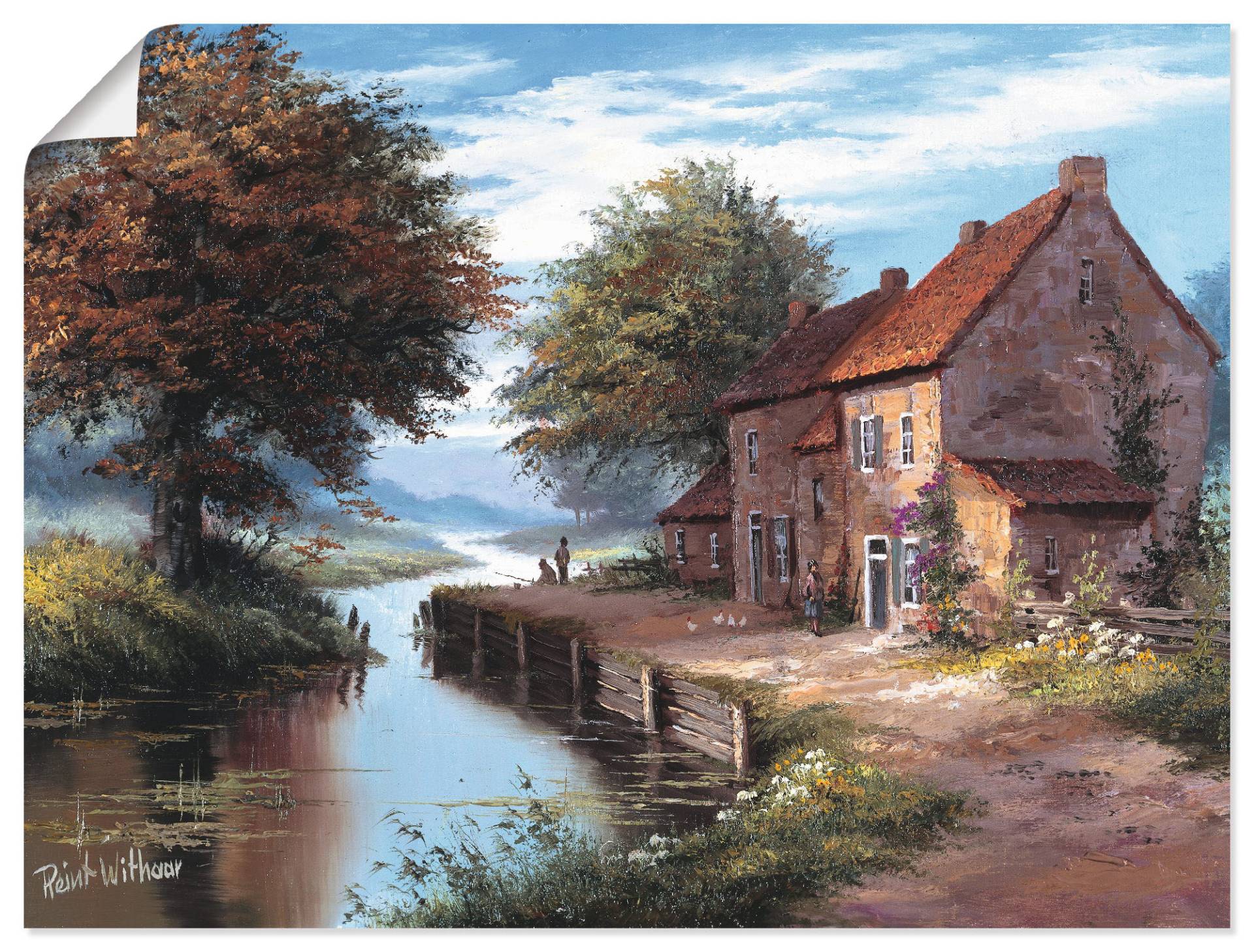 Artland Wandbild »Früher Morgen«, Gewässer, (1 St.), als Leinwandbild, Poster in verschied. Grössen von Artland