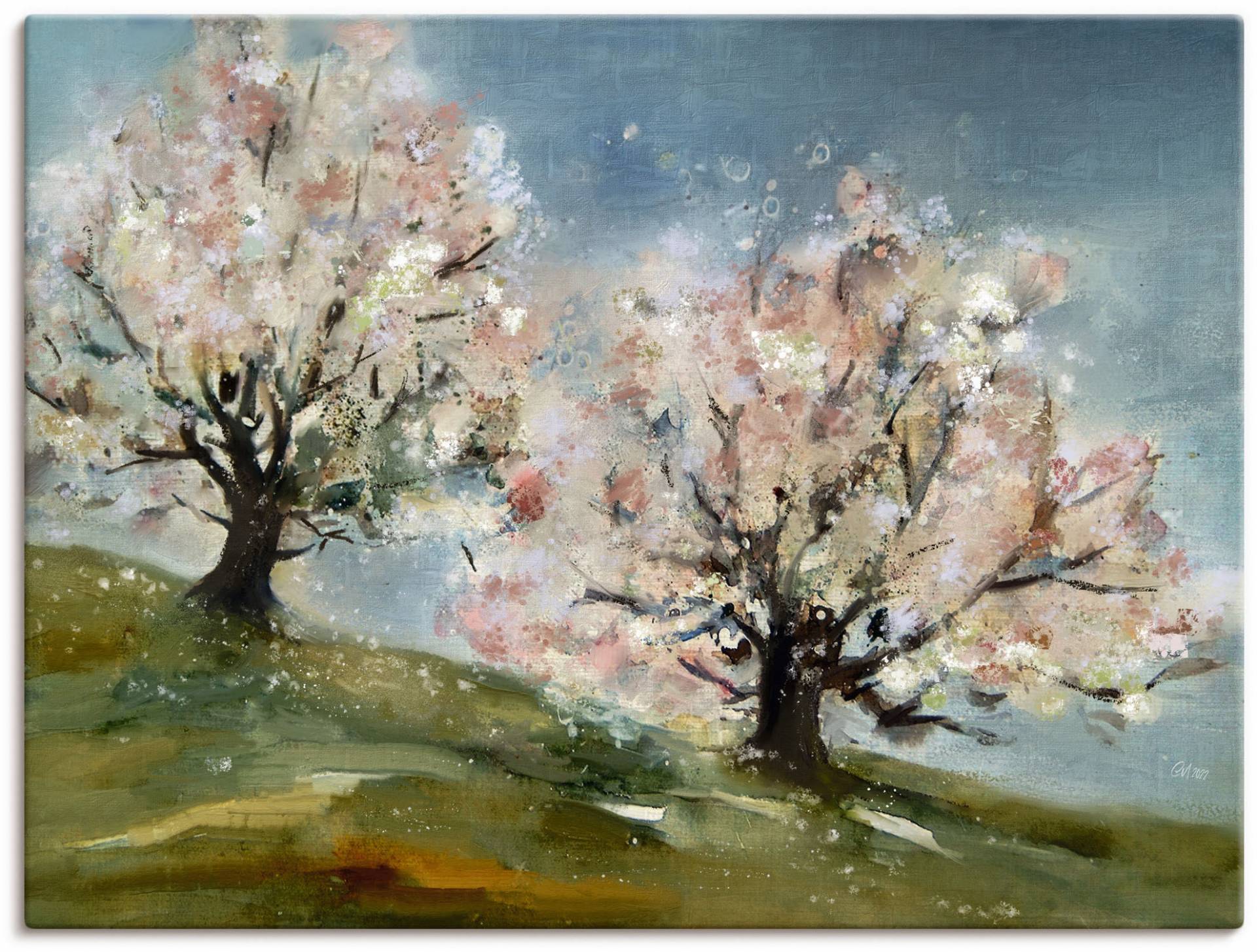 Artland Leinwandbild »Frühling - Obstbaumblüte«, Baumbilder, (1 St.), auf Keilrahmen gespannt von Artland