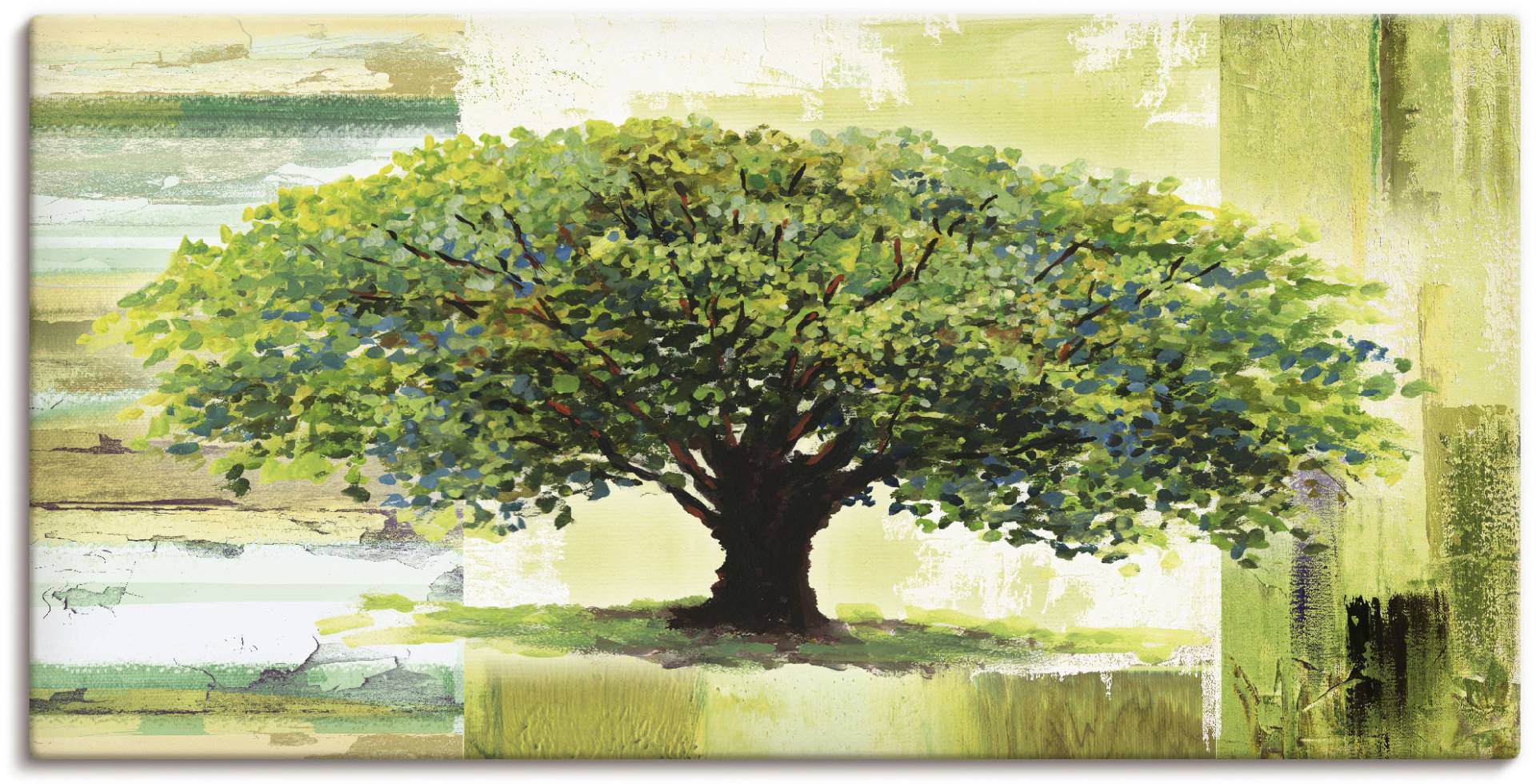 Artland Wandbild »Frühlingsbaum auf abstraktem Hintergrund«, Bäume, (1 St.) von Artland
