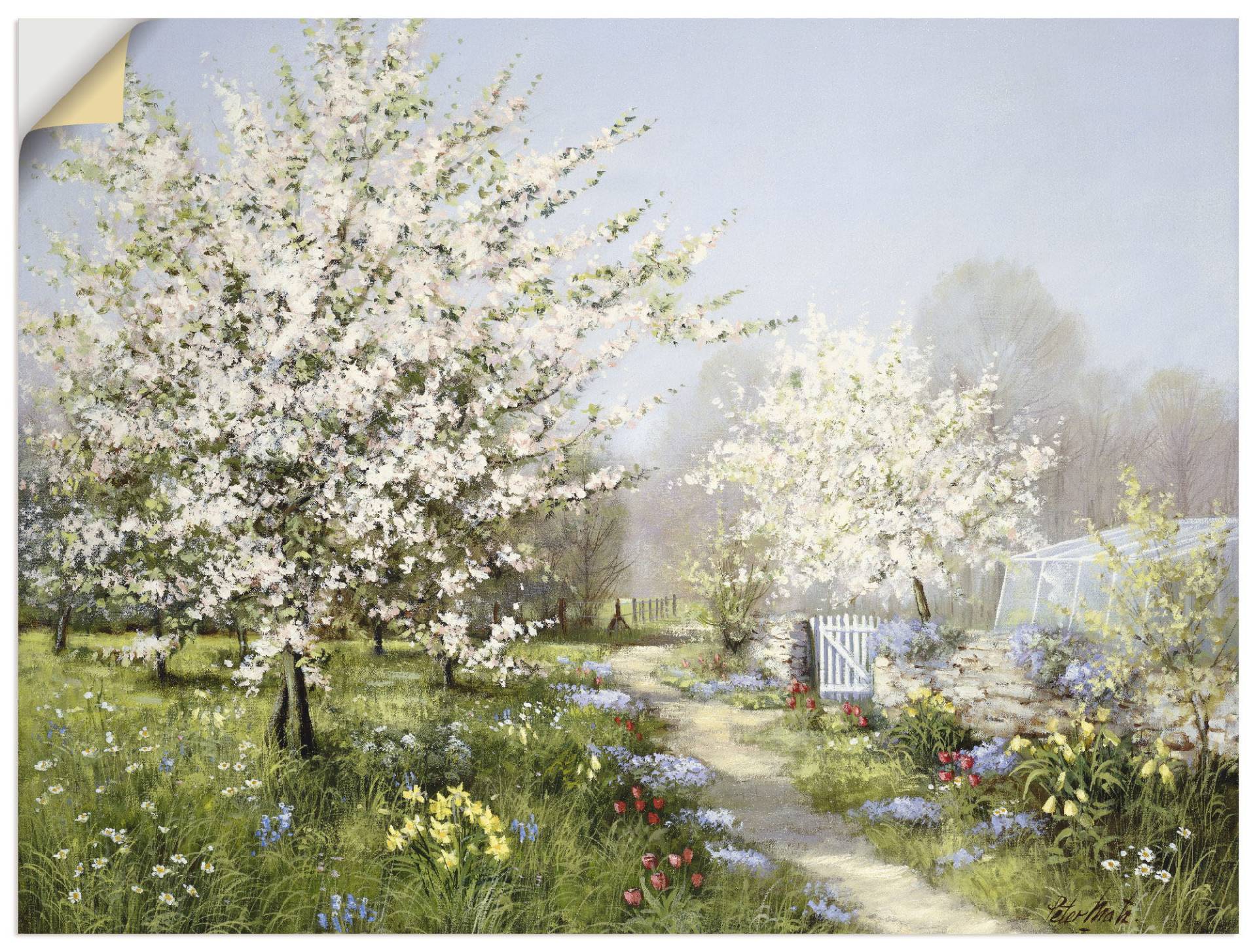 Artland Wandbild »Frühlingsblüten«, Wiesen & Bäume, (1 St.), als Leinwandbild, Poster, Wandaufkleber in verschied. Grössen von Artland